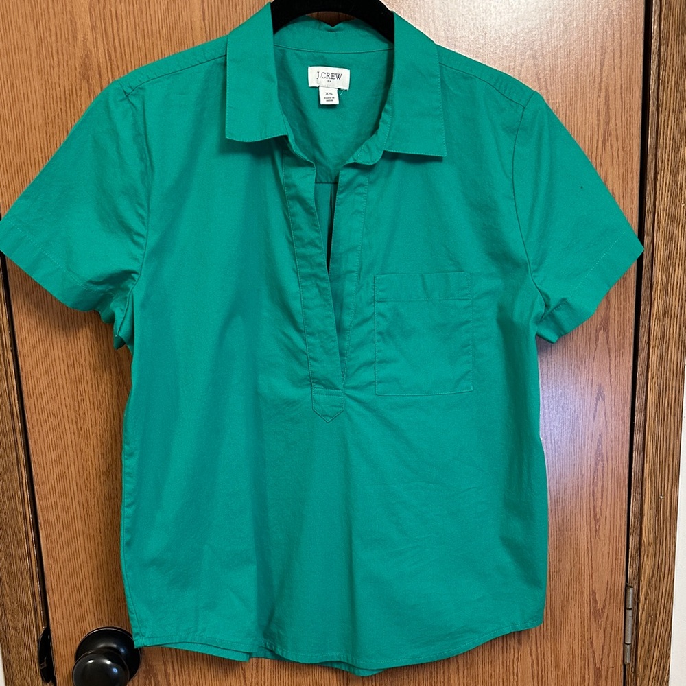 J. Crew Factory Dublin Green Button Down Shirt